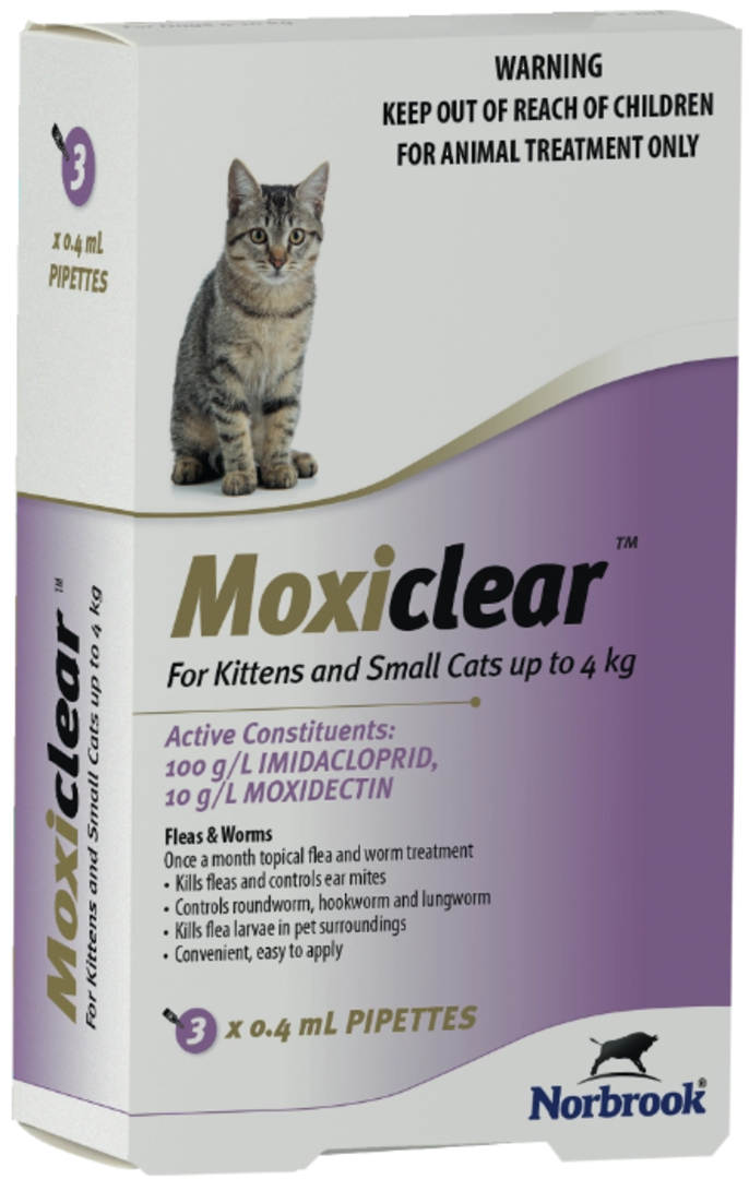 Moxiclear Purple for Kittens and Small Cats – 3 Pack image 0